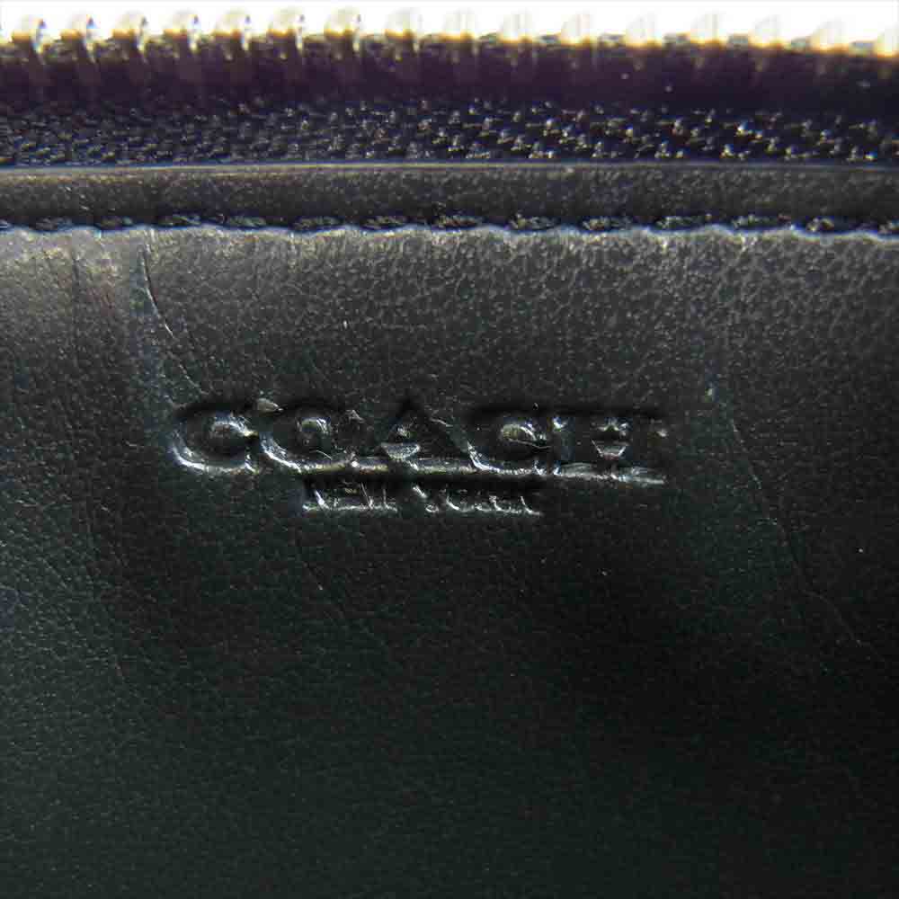 COACH コーチ F37892 F37892 ジップ カードケース グレー系【中古】