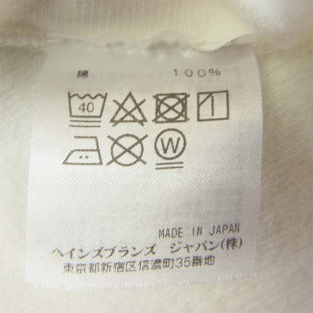 STANDARD CALIFORNIA スタンダードカリフォルニア × Champion チャンピオン へビーウエイト プリント 七分袖 フットボール Tシャツ ホワイト系 L【中古】