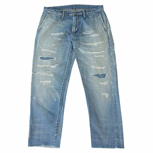 Ron Herman ロンハーマン EDRH-17SS-002 EDIT エディット DENIM PANTS ダメージ加工 デニム パンツ インディゴブルー系 3【中古】