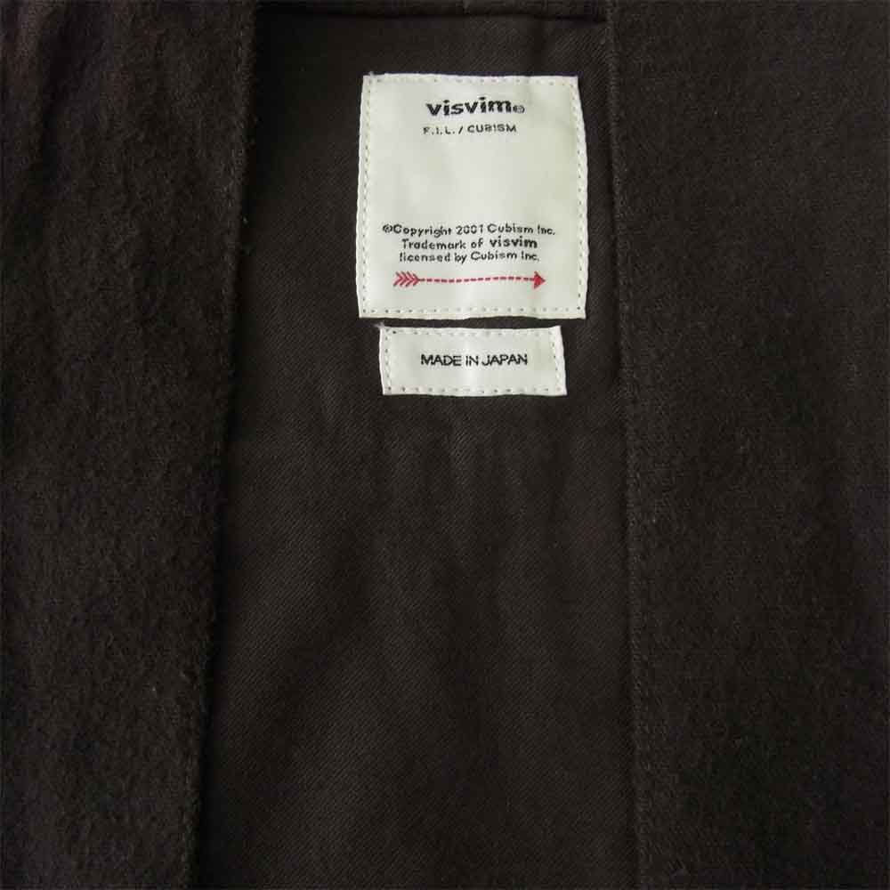 VISVIM ビズビム 18AW 0118205011012 LHAMO SHIRT NELL DESI COTTON ネル ラモ シャツ カーディガン ブラウン系 2【中古】