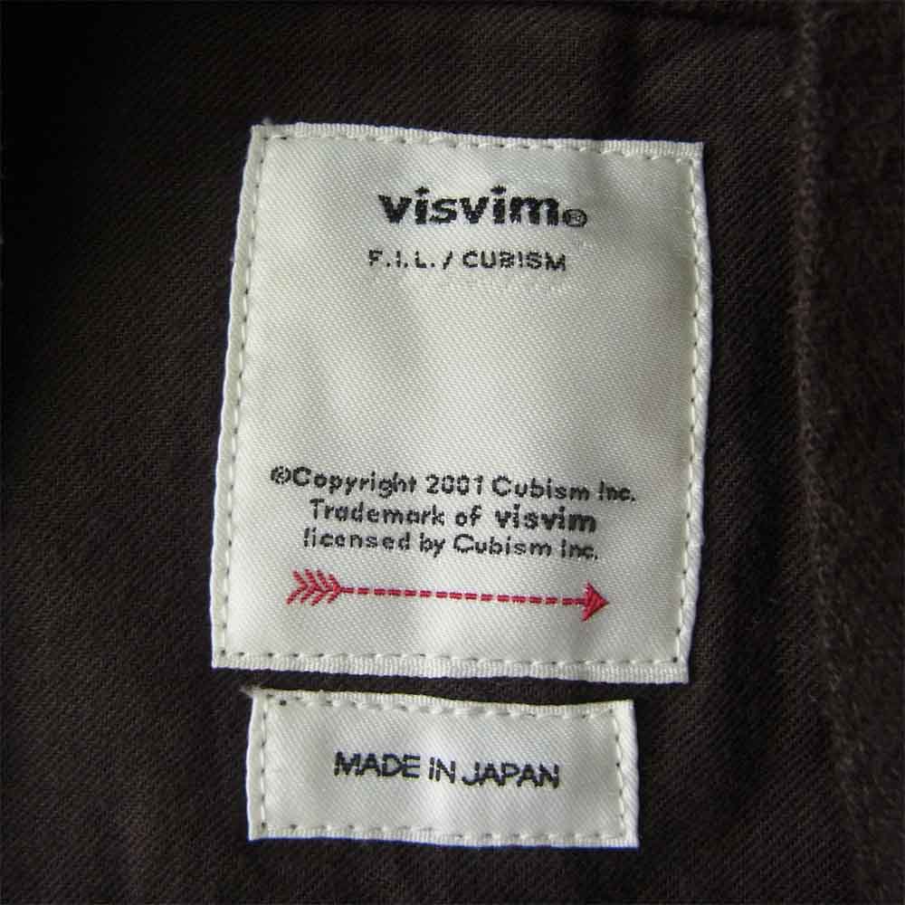 VISVIM ビズビム 18AW 0118205011012 LHAMO SHIRT NELL DESI COTTON ネル ラモ シャツ カーディガン ブラウン系 2【中古】