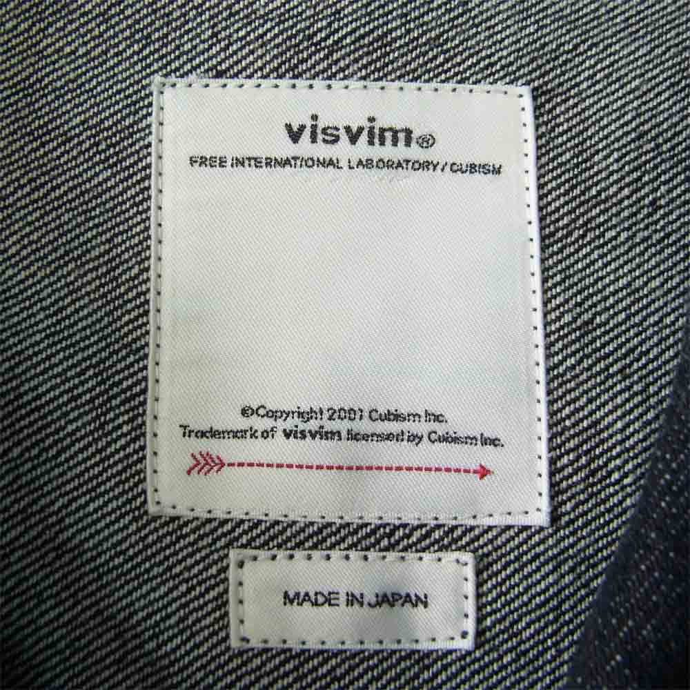 VISVIM ビズビム 19SS 0119105006001 101 JKT UNWASHED デニム ジャケット インディゴブルー系 3【中古】