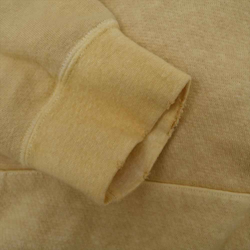 VISVIM ビズビム 21AW 0121205010011 JUMBO SWEAT ZIP P.O. UNEVEN DYE ハーフジップ プルオーバー ジャンボ スウェット イエロー系 2【中古】