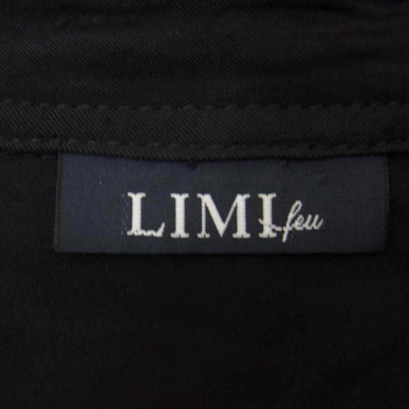 LIMI feu リミフゥ LX-B14-206 襟変形 レーヨン 長袖 シャツ ブラック系 S【中古】