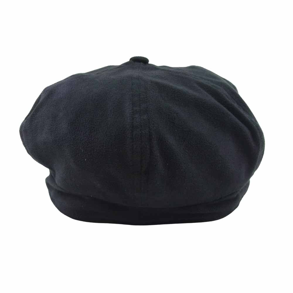 Yohji Yamamoto ヨウジヤマモト Y-3 ワイスリー 505897 ロゴ刺繍 フェイクスエード キャスケット 帽子 ブラック系 S【中古】