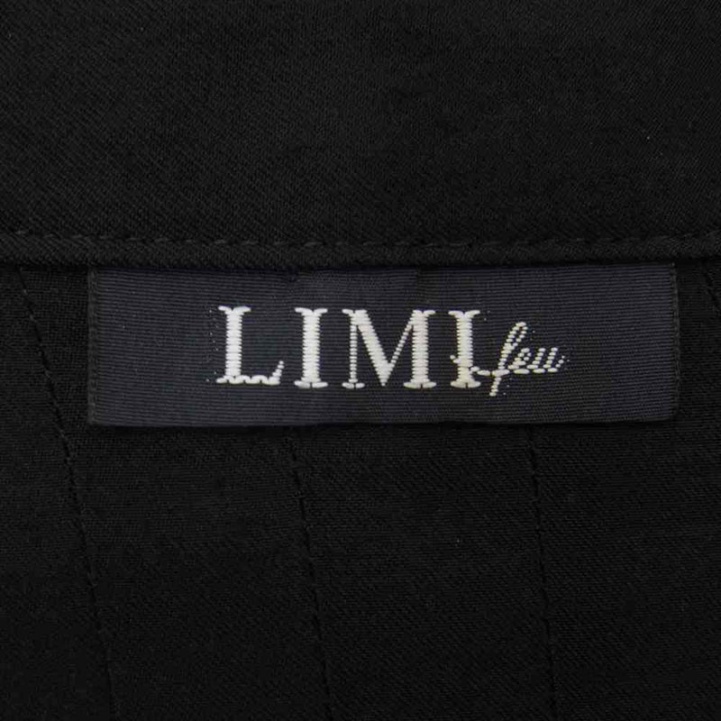 LIMI feu リミフゥ LX-B13-206 ピンタック 着物 キモノ レーヨン 半袖 シャツ ブラック系 S【中古】