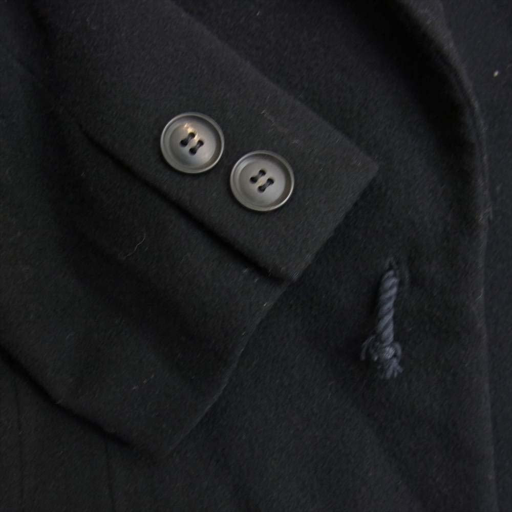 Yohji Yamamoto ヨウジヤマモト FEMME FN-J05-112 ファム ボタンレス ウール テーラード ジャケット ブラック系 2【中古】