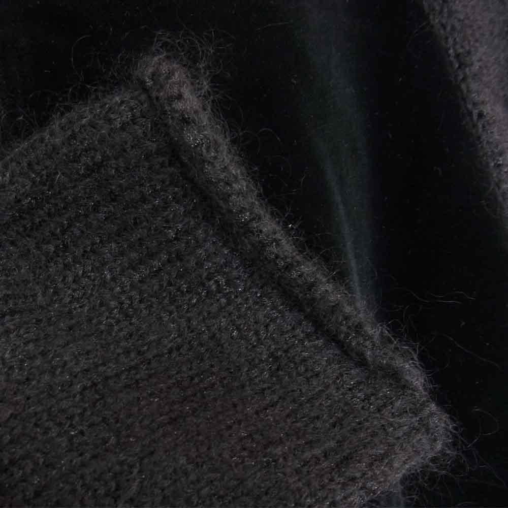 Yohji Yamamoto ヨウジヤマモト Y's 06SS YR-J06-817 ワイズ ベロア ニット切替 フルジップ ジャケット ブラック系 3【中古】