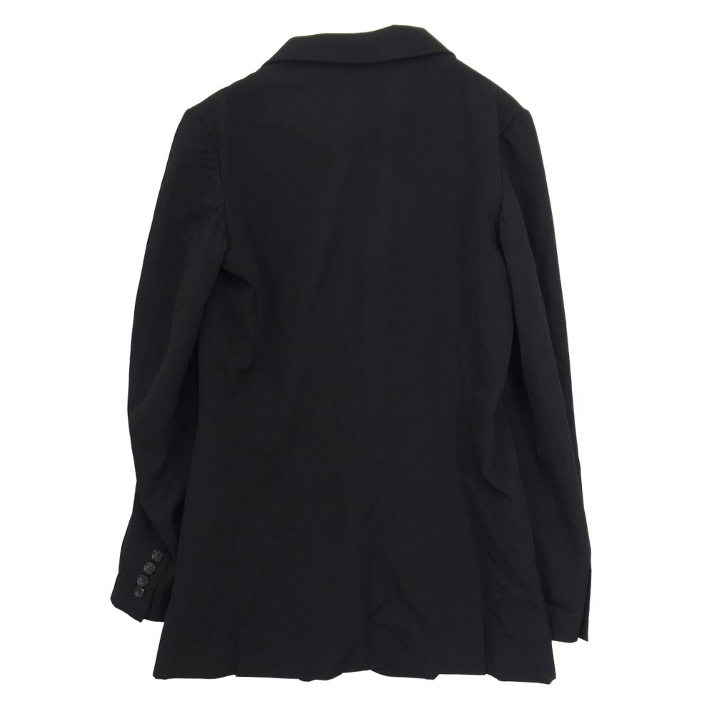 Yohji Yamamoto ヨウジヤマモト Y's YE-J03-108 ワイズ 襟着脱 ウールギャバ ジャケット ブラック系 2【中古】