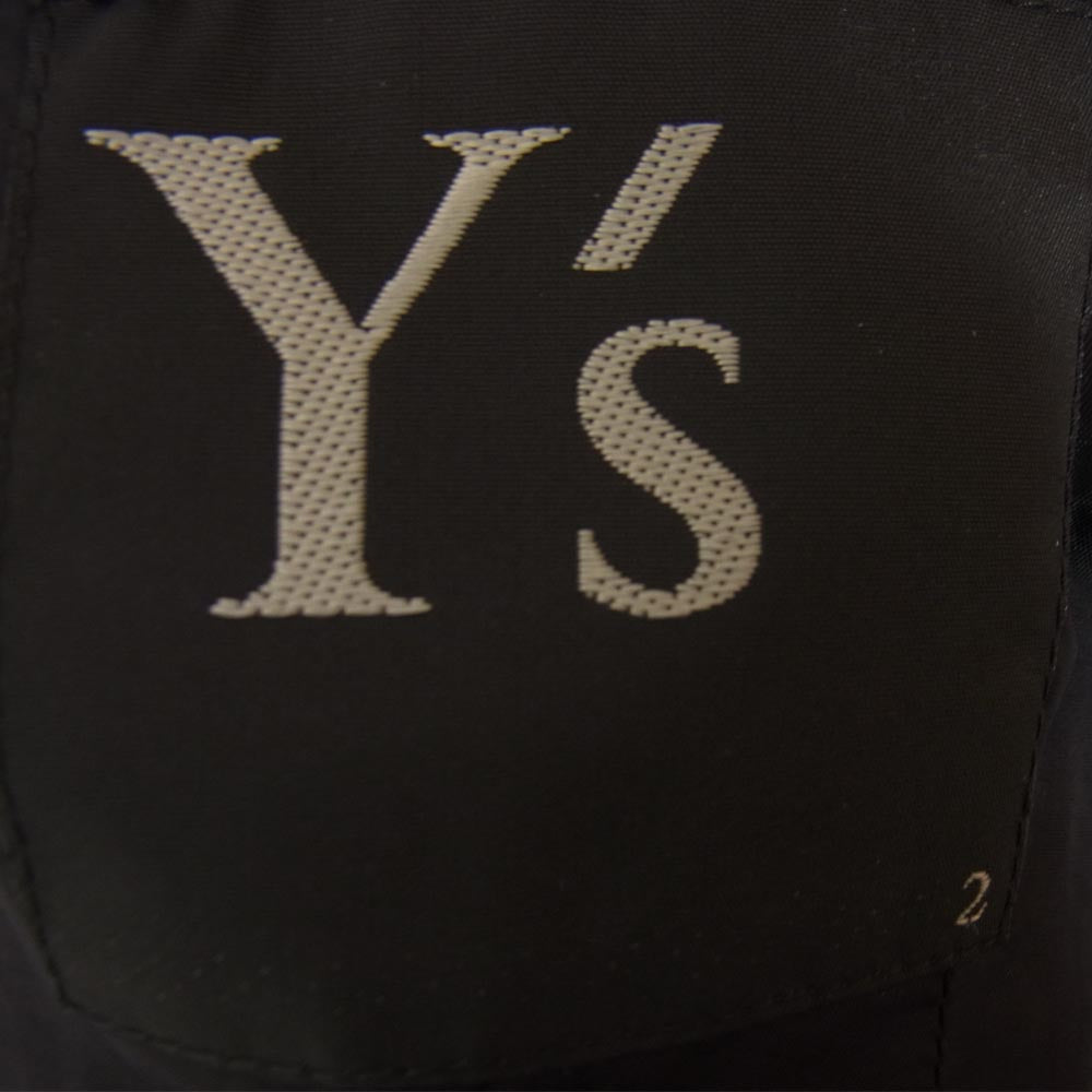 Yohji Yamamoto ヨウジヤマモト Y's YE-J03-108 ワイズ 襟着脱 ウールギャバ ジャケット ブラック系 2【中古】