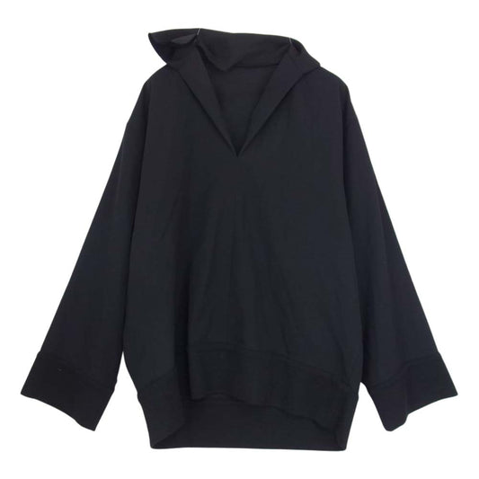 Yohji Yamamoto ヨウジヤマモト FEMME FV-B01-107 ファム ウールギャバ ワイドスリーブ 襟変形 プルオーバー セーラー ジャケット ブラック系 １【中古】