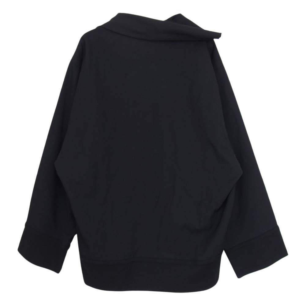 Yohji Yamamoto ヨウジヤマモト FEMME FV-B01-107 ファム ウールギャバ ワイドスリーブ 襟変形 プルオーバー セーラー ジャケット ブラック系 １【中古】