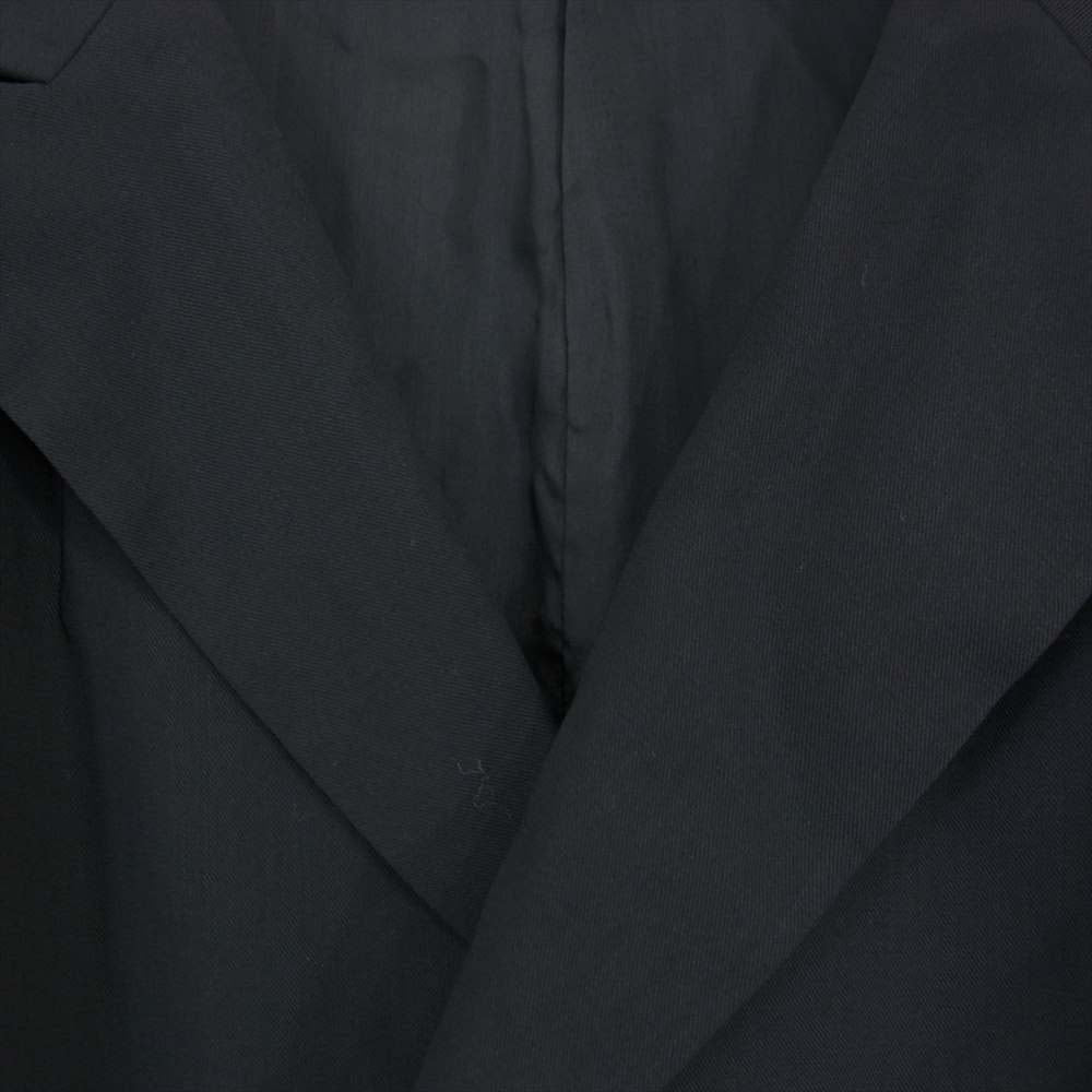 Yohji Yamamoto ヨウジヤマモト FEMME  FC-J03-103 ファム ウールギャバ 袖スリット ボタンレス ジャケット ブラック系 M【中古】