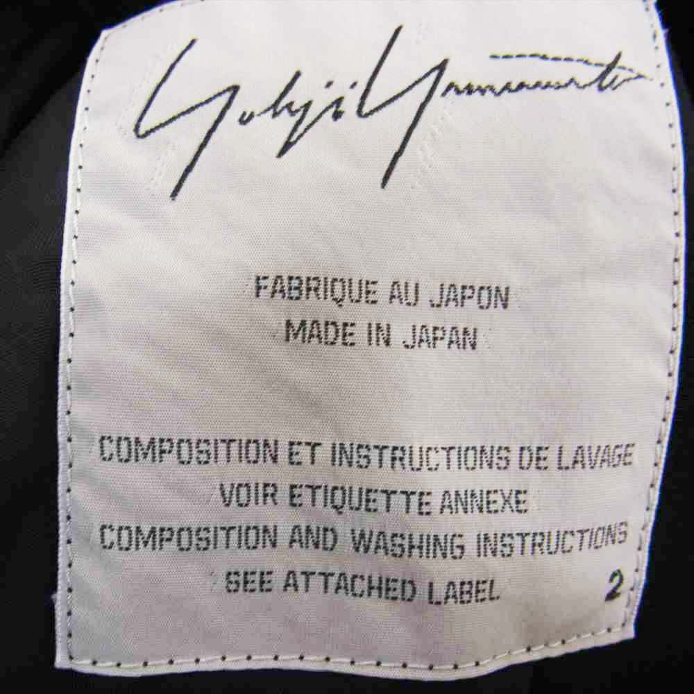 Yohji Yamamoto ヨウジヤマモト FEMME FU-J33-426 ファム シルク100％ 裏地キルティング 4B ジャケット ブラック系 2【中古】