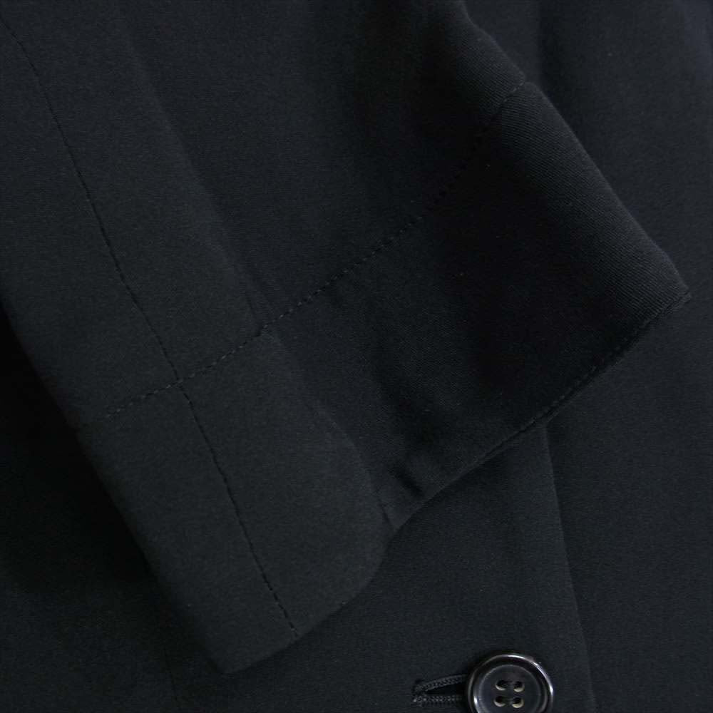 Yohji Yamamoto ヨウジヤマモト FEMME FU-J33-426 ファム シルク100％ 裏地キルティング 4B ジャケット ブラック系 2【中古】