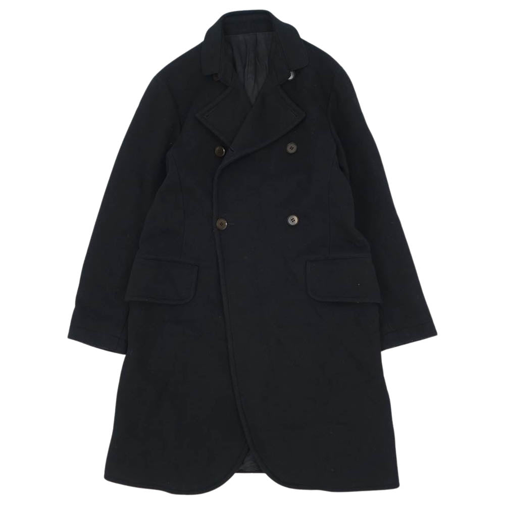 Yohji Yamamoto ヨウジヤマモト FEMME FM-C11-135 ファム ダブルブレスド ウール コート ブラック系 サイズ表記無【中古】