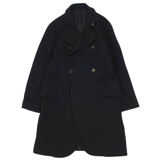 Yohji Yamamoto ヨウジヤマモト FEMME FM-C11-135 ファム ダブルブレスド ウール コート ブラック系 サイズ表記無【中古】