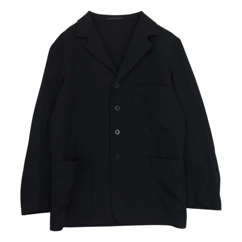 Yohji Yamamoto ヨウジヤマモト FEMME FE-J03-112 ファム 4B ウールトロピカル ボックスシルエット ジャケット ブラック系 2【中古】