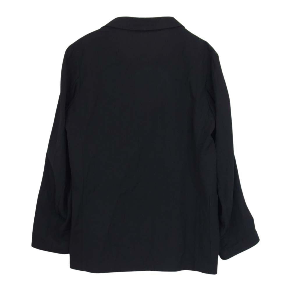 Yohji Yamamoto ヨウジヤマモト FEMME FE-J03-112 ファム 4B ウールトロピカル ボックスシルエット ジャケット ブラック系 2【中古】