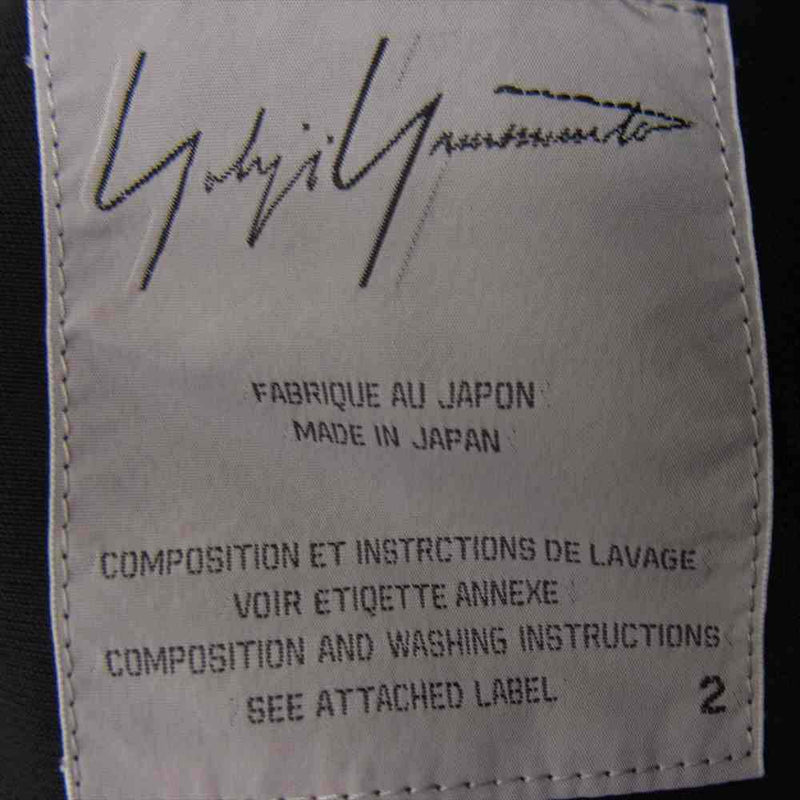 Yohji Yamamoto ヨウジヤマモト FEMME FE-J03-112 ファム 4B ウールトロピカル ボックスシルエット ジャケット ブラック系 2【中古】