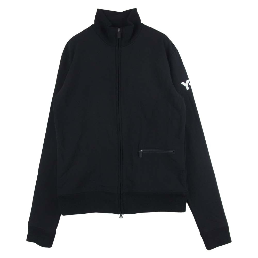 Yohji Yamamoto ヨウジヤマモト Y-3 ワイスリー 502847 袖ロゴ 刺繍 トラック ジャケット 中国製 ブラック系 M【中古】