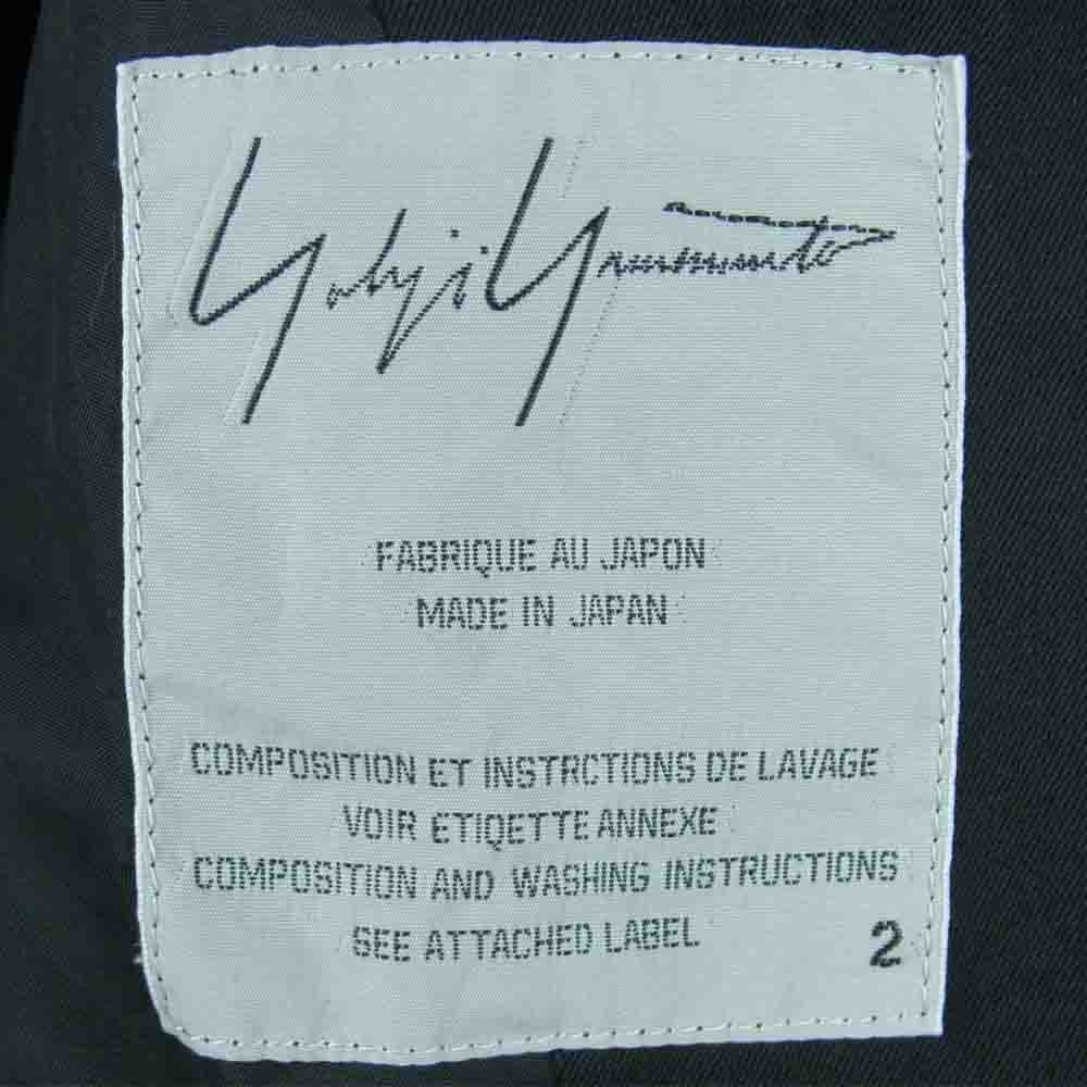 Yohji Yamamoto ヨウジヤマモト FX-J23-116 FEMME ファム バックジップ ダブルブレスド 変形 ショート ジャケット ブラック系 2【中古】