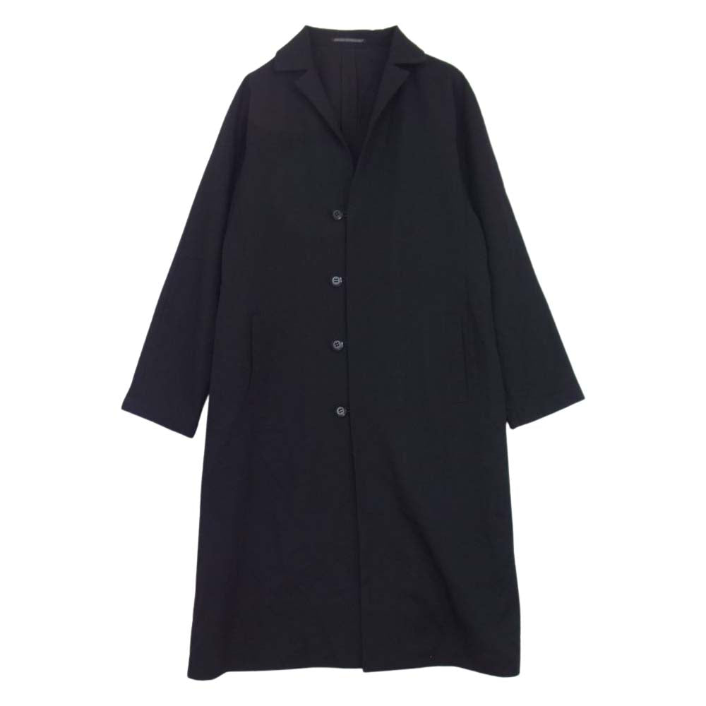 Yohji Yamamoto ヨウジヤマモト  +NOIR NO-J05-100 プリュスノアール ウールギャバ ループホール ロング ジャケット ブラック系 1【中古】