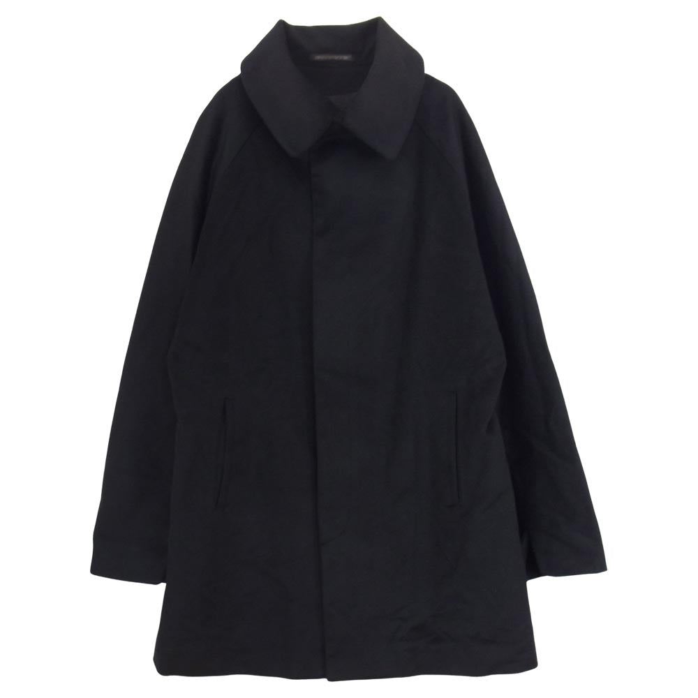 Yohji Yamamoto ヨウジヤマモト  +NOIR NY-C35-141 プリュスノアール カシミア混ウール ビッグカラー コート ブラック系 1【中古】