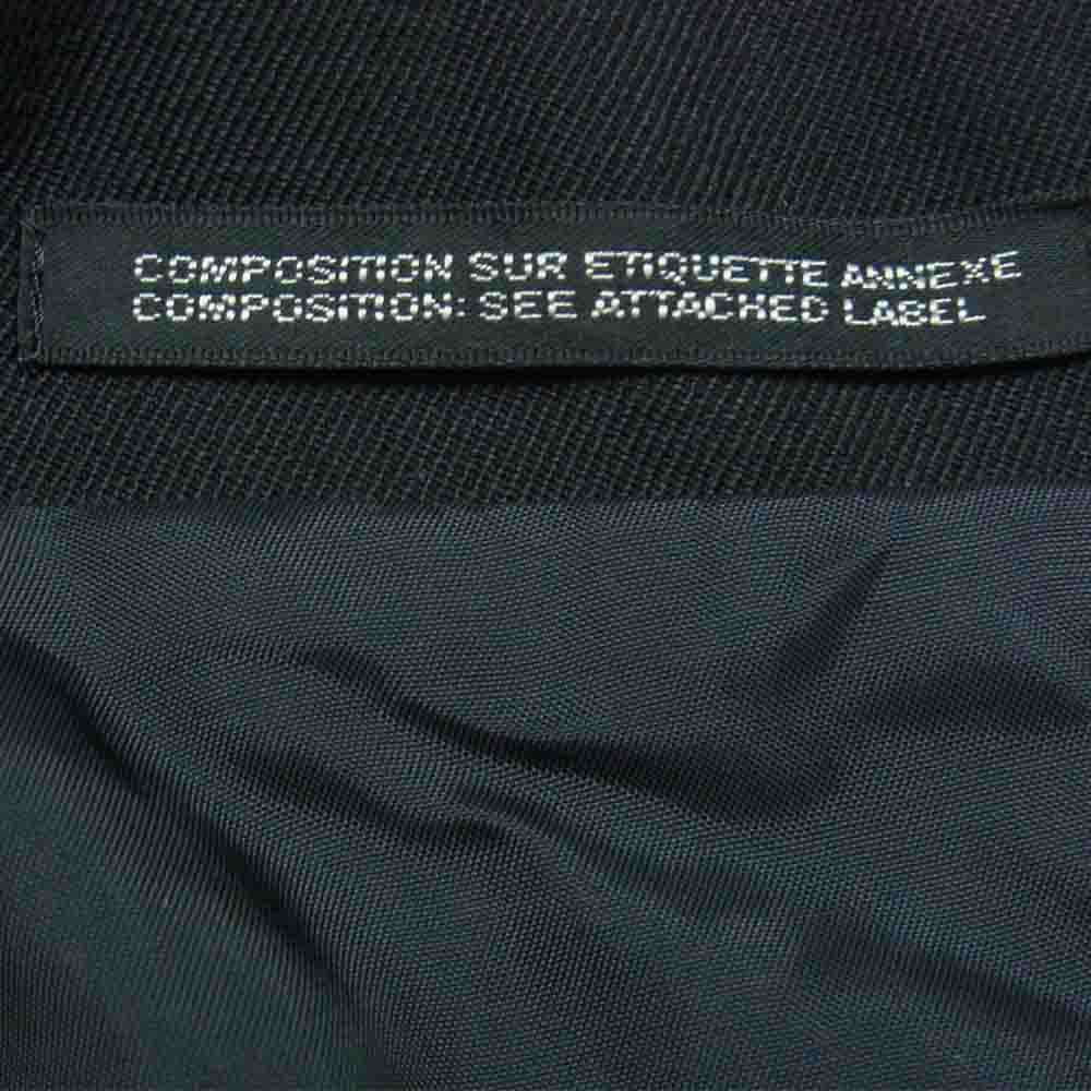 Yohji Yamamoto ヨウジヤマモト FR-J06-117 FEMME ファム アシンメトリー 変形 前ベルト レーヨン混 ロング ジャケット コート ブラック系 2【中古】