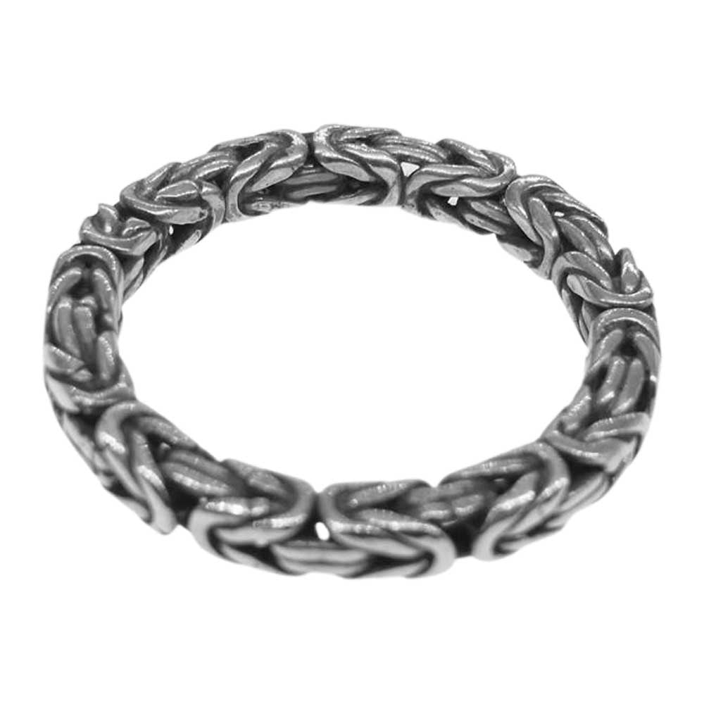 シャンバラ 3連 シルバー リング シルバー系【中古】