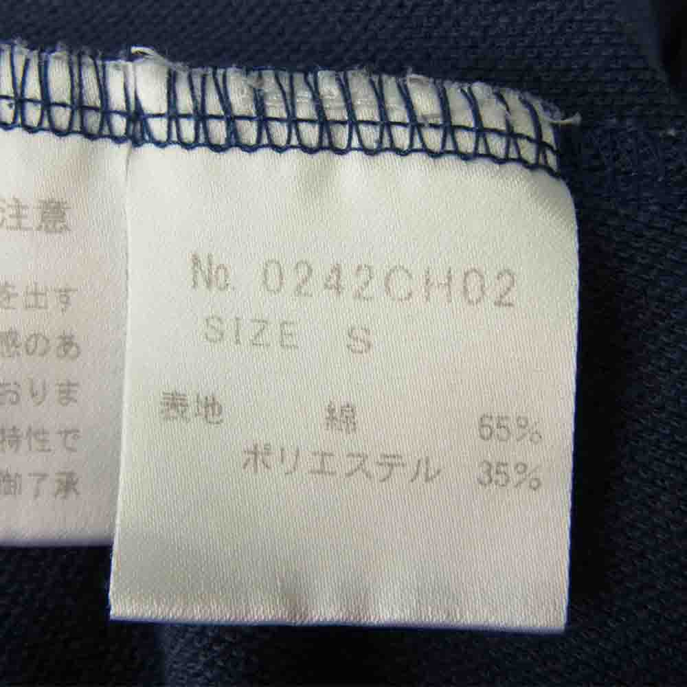 HYSTERIC GLAMOUR ヒステリックグラマー 0242CH02 NASHVILLE 1975 刺繍 半袖 ポロSH 半袖 ポロシャツ ネイビー系 S【中古】