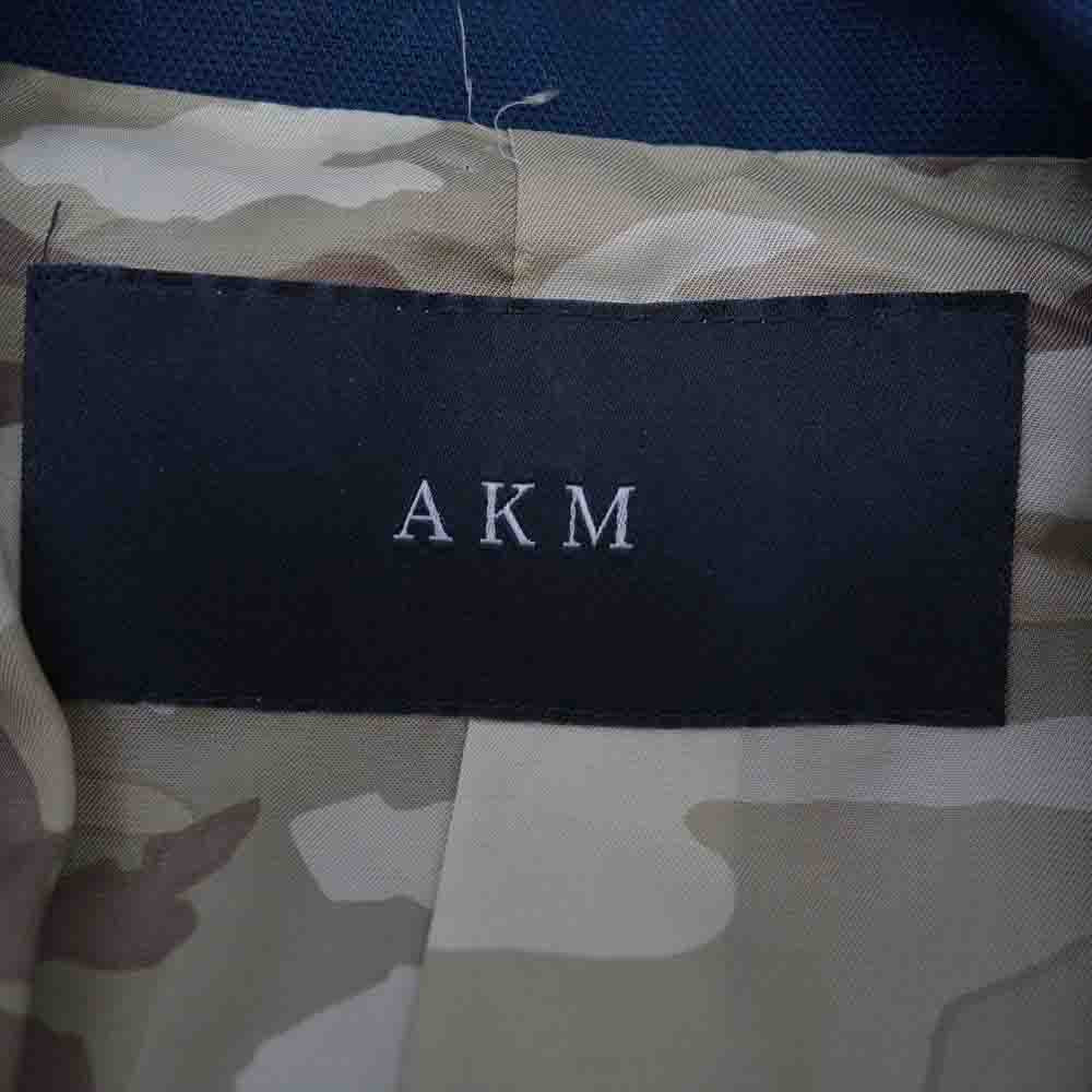 AKM エイケイエム 日本製 1B JK Sondrio社製 テーラードジャケット B032 S ベージュ 迷彩裏地 アウター【AKM】