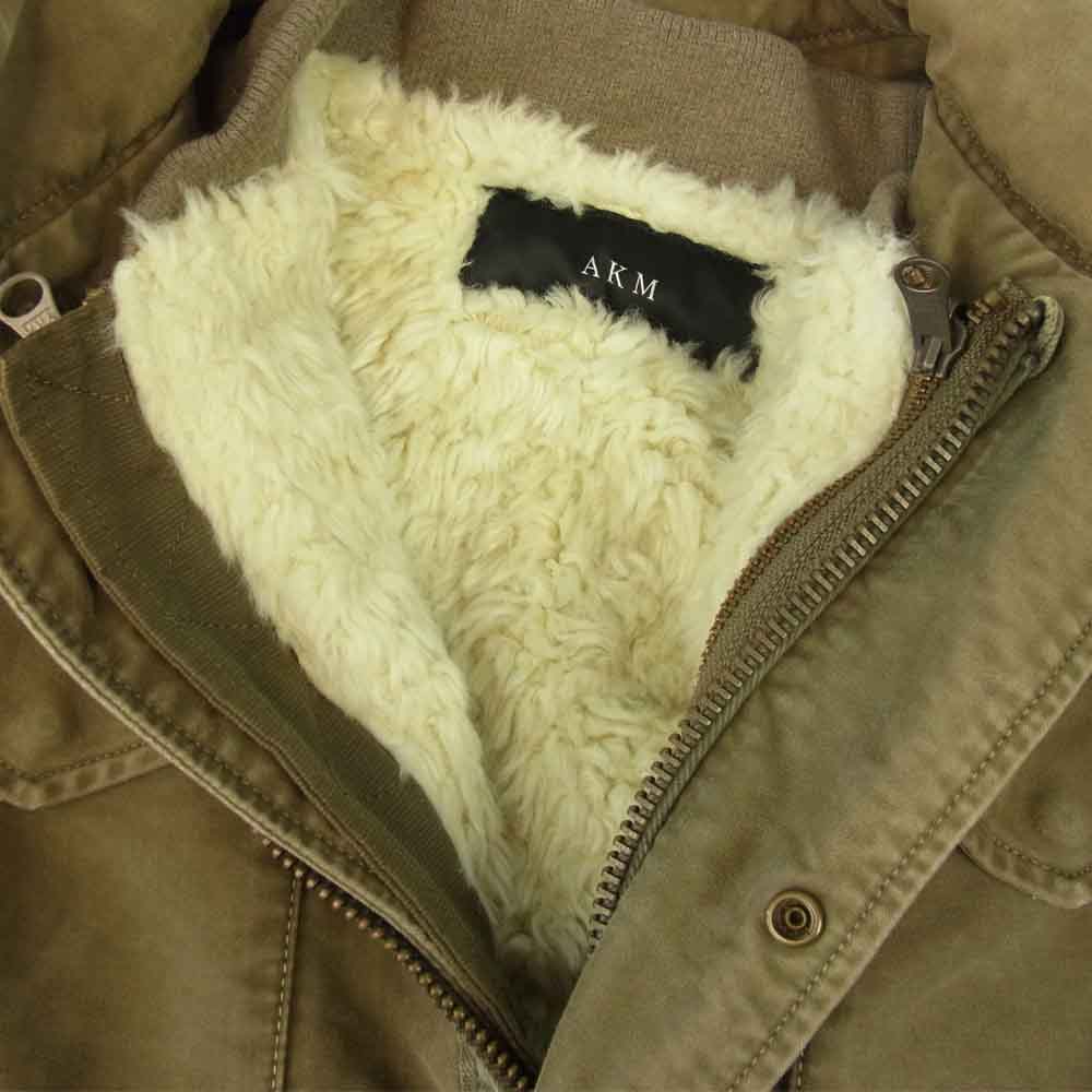 AKM エイケイエム M-65 cold weather ボアライナー付き ミリタリー フィールド ジャケット カーキ系 M【中古】