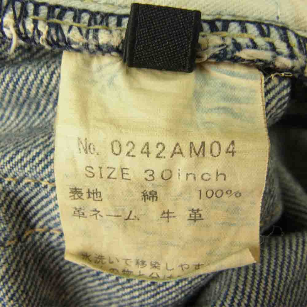 HYSTERIC GLAMOUR ヒステリックグラマー 14SS 0242AM04 12.5oz SP加工 COLLAGE プリント デニム ショートパンツ ショーツ インディゴブルー系 30【中古】