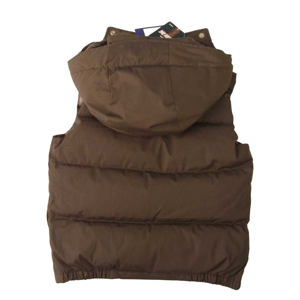 THE NORTH FACE ノースフェイス ND2750N 65/35 Hooded Sierra Vest ダウン ベスト ブラウン系 S【極上美品】【中古】
