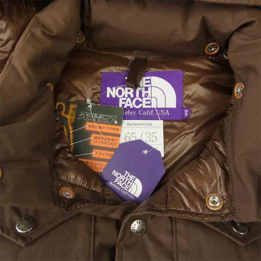THE NORTH FACE ノースフェイス ND2750N 65/35 Hooded Sierra Vest ダウン ベスト ブラウン系 S【極上美品】【中古】