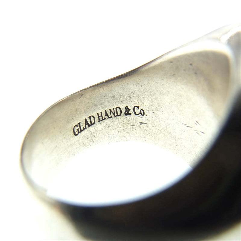 GLADHAND & Co. グラッドハンド BUTTON RING HAT ハット ボタン リング シルバー系【中古】
