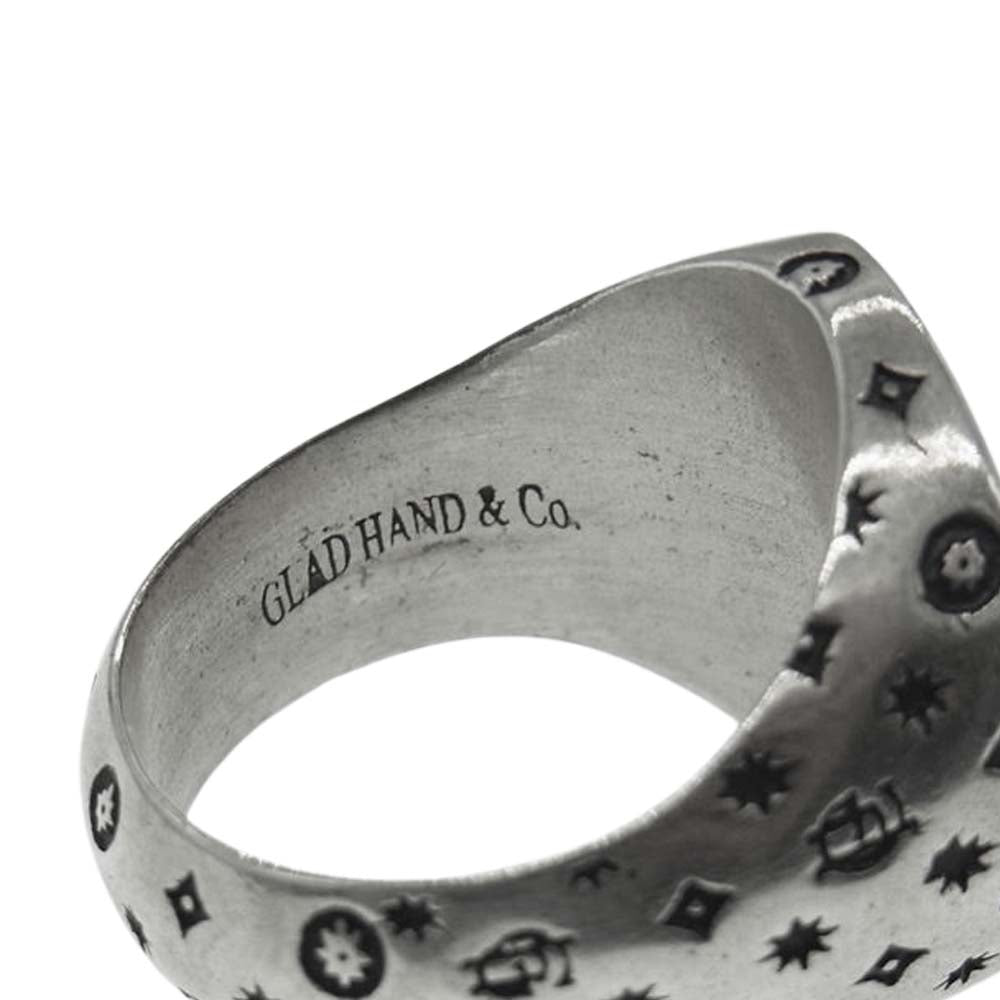 GLADHAND & Co. グラッドハンド FAMILY CREST GHロゴ リング シルバー系【中古】