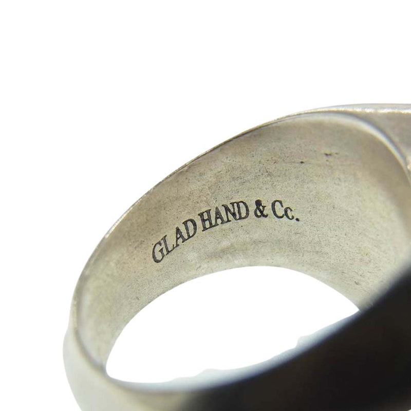 GLADHAND & Co. グラッドハンド BUTTON RING Heart SMALL ハート ボタン リング スモール シルバー系 11号【中古】