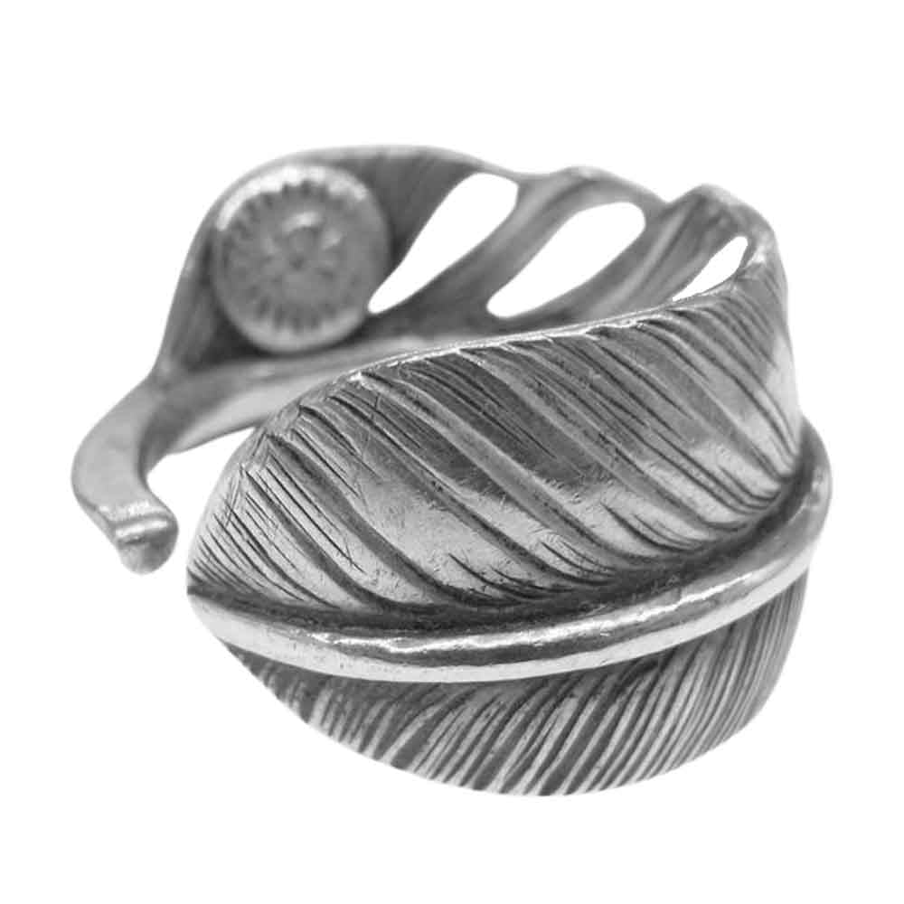 WINGROCK ウィングロック Feather Ring フェザーリング シルバー系 21号【中古】