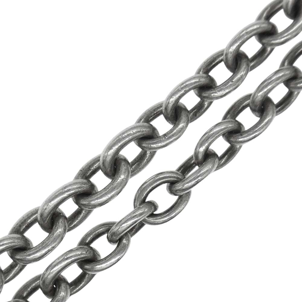WINGROCK ウィングロック wallet chain K18 金メタル付き ウォレットチェーン シルバー系【中古】