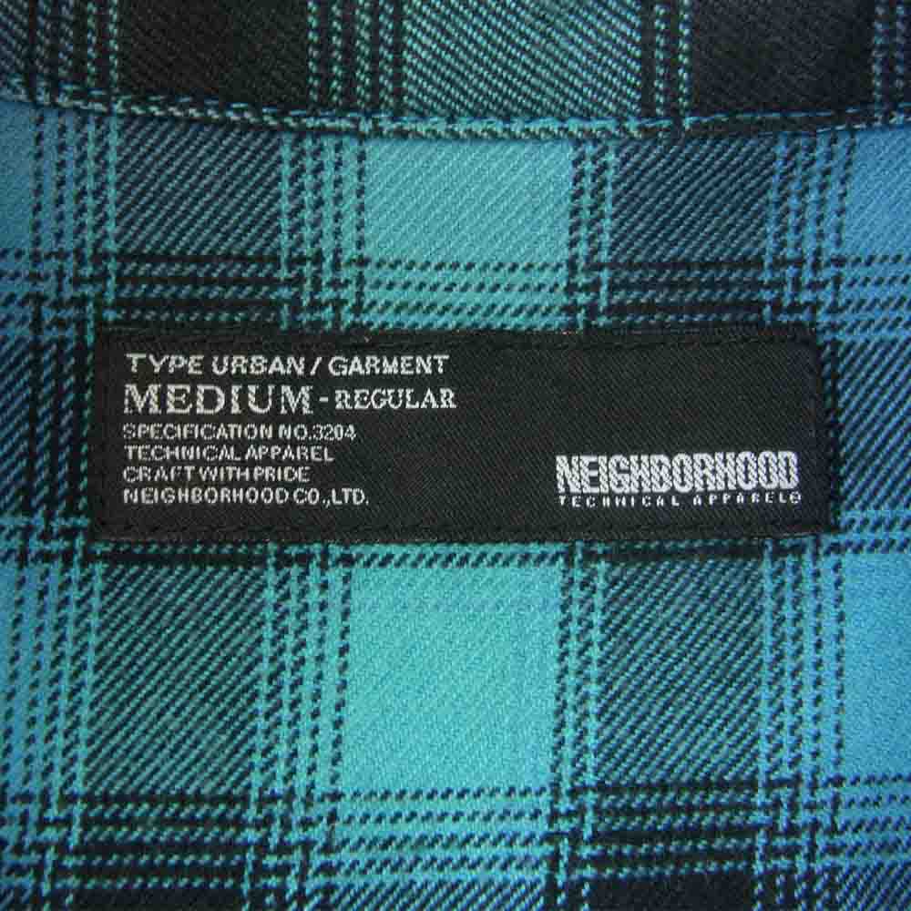 NEIGHBORHOOD ネイバーフッド ARNH-SH-03 LOGGER/C-SHIRT.LS ロガー チェック シャツ ネル シャツ グリーン系 M【中古】