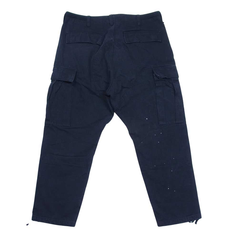 uniform experiment ユニフォームエクスペリメント UE-202006 DRIPPING CARGO PANTS 加工 カーゴパンツ ブラック系 4【中古】