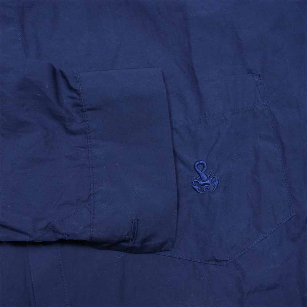 SOPHNET. ソフネット SOPH-212104 ×GRAMICCI BAND COLLAR SHIRT グラミチ バンド カラーシャツ ネイビー系 XL【中古】