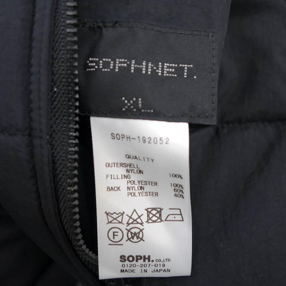 SOPHNET. ソフネット SOPH-192052 REVERSIBLE PADDED HOOD BLOUSON 中綿ジャケット ブラック系 グレー系【美品】【中古】