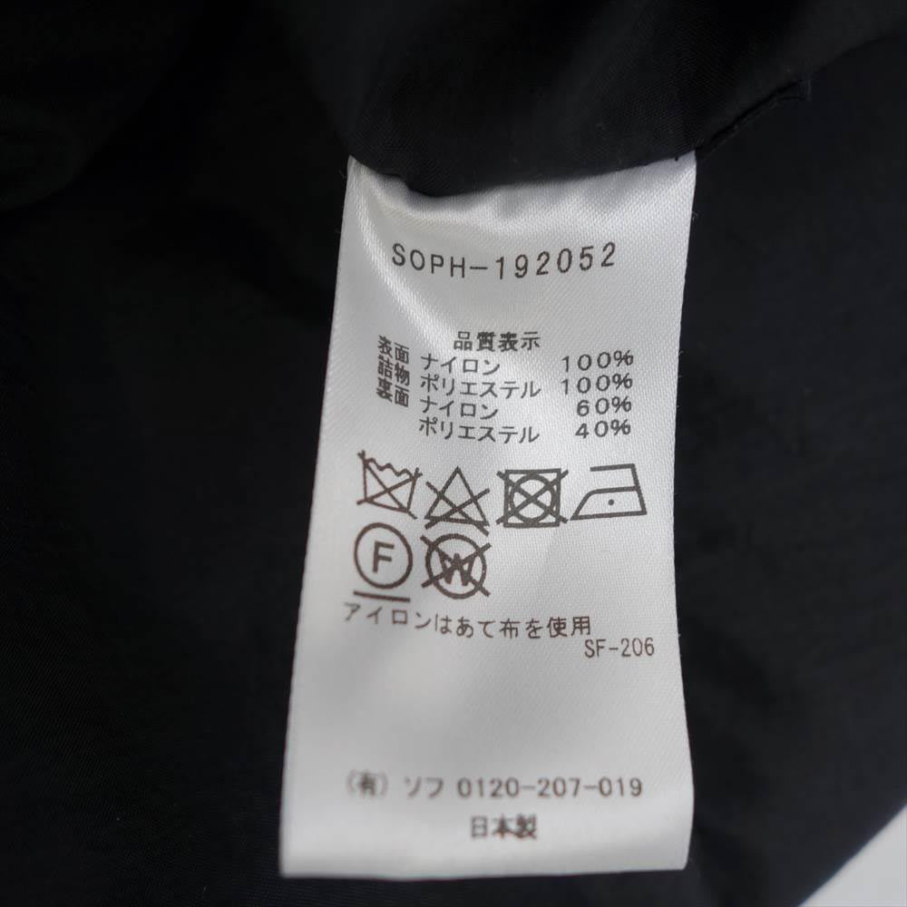 SOPHNET. ソフネット SOPH-192052 REVERSIBLE PADDED HOOD BLOUSON 中綿ジャケット ブラック系 グレー系【美品】【中古】