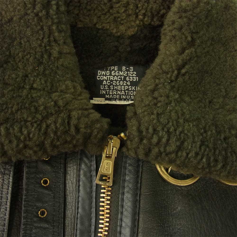 ユーエス シープスキン USA製 B-3 ムートン フライト ジャケット