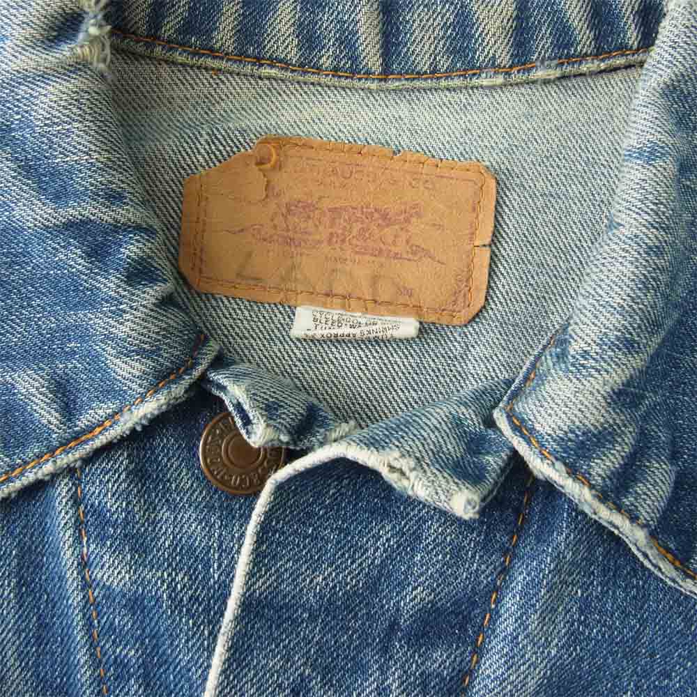 Levi's リーバイス ヴィンテージ オリジナル 70505 BIG E 刻印無し デニム ジャケット インディゴブルー系【中古】