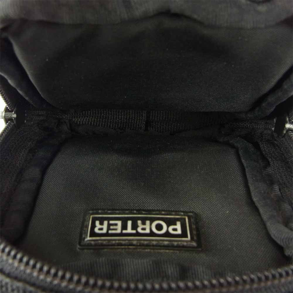 PORTER ポーター collector メッシュ ウエストポーチ ベルトバッグ ブラック系【中古】