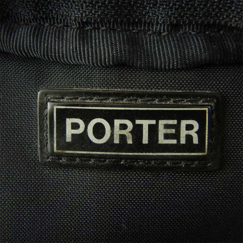 PORTER ポーター collector メッシュ ウエストポーチ ベルトバッグ ブラック系【中古】